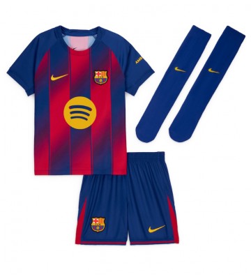 Barcelona Jules Kounde #23 Hjemmebanetrøje Børn 2025-26 Kortærmet (+ Korte bukser)